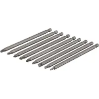 Silverline Coffret de 9 embouts de vissage super-longs - 150 mm