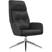 vidaXL Fauteuil relax noir cuir véritable