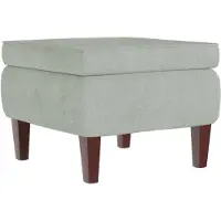 vidaXL Tabouret avec pieds en bois Gris clair Velours