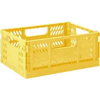 3 Sprouts Caisse pliante moyenne jaune