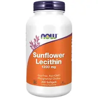 Now , Lécithine de Tournesol, 1 200 mg, 200 Gélules