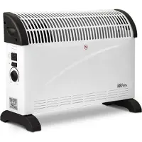 Warm Tech Chauffage mobile 2000W - 3 positions de chauffe - Avec Thermostat -