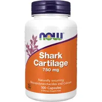 Now Shark cartilage 750 mg, cartilage de requin, 100 gélules
