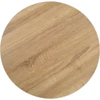 The Living Store Table de bistrot marron clair 50 cm MDF