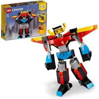 LEGO 31124 Creator 3-en-1 Super-Mech robot, dragon figure, avion