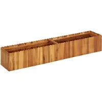 vidaXL Lit surélevé de jardin 150x30x25 cm bois massif acacia