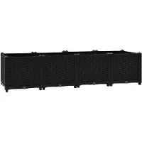 vidaXL Lit surélevé 160x40x38 cm Polypropylène