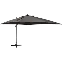 vidaXL Parapluie avec éclairage LED 300 cm Anthracite