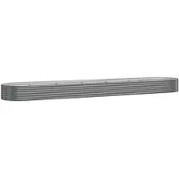 vidaXL -Planungsbox 507x100x36 cm Pulver -Stahl grau