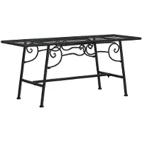 vidaXL Banc d'arbre 110 cm noir acier