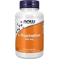 Now L-Tryptophane 500 mg 60 Capsules Végétales