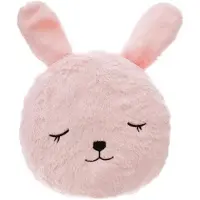 Douceur D`Interieur Coussin lapin rond en fourrure, multicolore