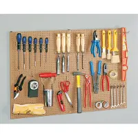 Mottez Kit Panneau Et Crochets , H.60 X L.90 X P.0.6 Cm