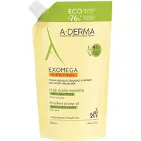 A-Derma Exomega Control Oil Refill 500ml Shower Gel Jaune
