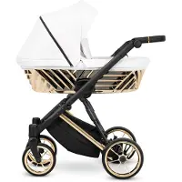Kunert Poussette IVENTO Glam 2 en 1 en , blanche avec cadre doré