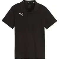 Puma Teamgoal Casuals Short Sleeve Polo Noir 13-14 Years Enfants