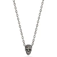 Police Tribal Edge Necklace Argenté Homme