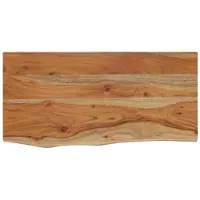 vidaXL Étagère murale rectangulaire massif acacia bordure assortie