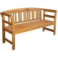 vidaXL Banc de jardin 157 cm en bois massif d'acacia