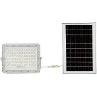 V-TAC Projecteur solaire blanc - 15W - IP65 - 1200 lumens - 6400K