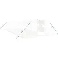 vidaXL Serre avec cadre en acier blanc 48 m² 12x4x2 m
