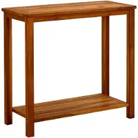 vidaXL Console de jardin 80x35x75 cm bois massif acacia