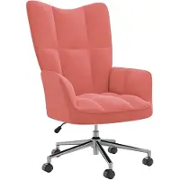 vidaXL Fauteuil relax rose velours