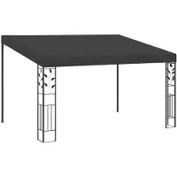 vidaXL pavillon mural 4x3x2,5 m couleur anthracite