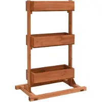 vidaXL Bac à plantes 52x30x78 cm bois de sapin