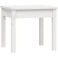 vidaXL Banc de jardin blanc 50x44x45 cm pin massif