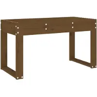 vidaXL Banc de jardin brun miel 80x38x45 cm pin massif