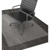Goliving Protecteur de sol pour chaise de bureau - - Tapis de protection de bureau - PVC - Antibruit - Pour sols durs - 120 x 150 cm - Transparent