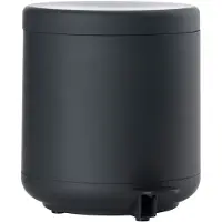 Zone Denmark Ume poubelle/collecteur de déchets pour salle de bain, 4 litres, noir