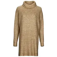 Vila Robe courte VICILIA ROLLNECK L/S KNIT TUNIC/SU femmes - Beige - EU M