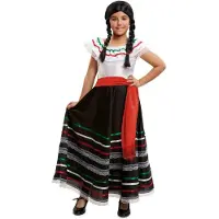 MOM Mexican Costume Rouge 7-9 Years Enfants