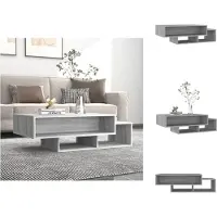 vidaXL Table basse Gris Sonoma 105x55x32 cm Bois composite - Tables basses