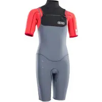 iON Capture 2/2 Mm Front Zip Junior Short Sleeve Shorty Bleu 12 Years Enfants