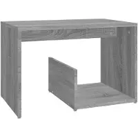 vidaXL Table d'appoint Sonoma gris 59x36x38 cm Bois d'ingénierie