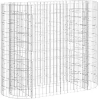 vidaXL Gabion haut-plateau Fer galvanisé 120x50x100 cm