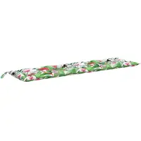 vidaXL Coussin de banc de jardin multicolore 200x50x7 cm tissu