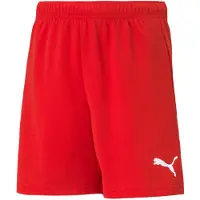 Puma Pantalon de sport 'TeamRise' rouge / blanc