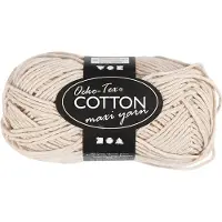 Creativ Company Fil de coton Afm 8/8 L : 80-85 M Couleur sable - 50gr.