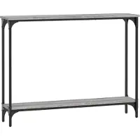 vidaXL Table console sonoma gris 100x22,5x75 cm bois d'ingénierie
