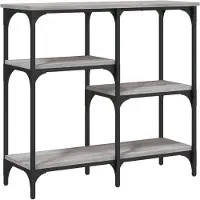 vidaXL Table console sonoma gris 80x29x75 cm bois d'ingénierie