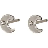 Out of the blue Boucles d'oreilles en argent 925 sterling, lune, (Argent sterling 925)
