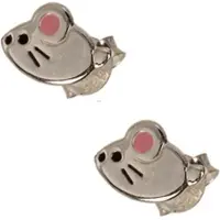 Out of the blue Boucles d'oreilles en argent 925 sterling, souris, (Argent sterling 925)
