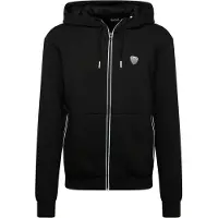 EA7 Veste de survêtement noir / blanc