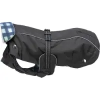 Trixie Veste d'extérieur ROUEN 2in1, XS : 32 cm - coupe bouledogue, noir/bleu
