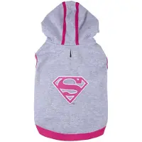 Superman Sweat Pour Chiens Supergirl - - Taille Xs - Gris - Chien