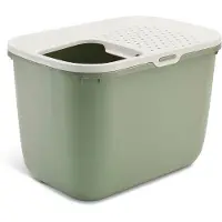 Savic Maison de toilette Hop In pour chat - vert / blanc